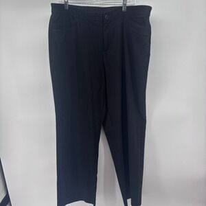 Pull On Black Pants Stretch Comfort Business Casual‎ Trousers Size 20, 27 inseam